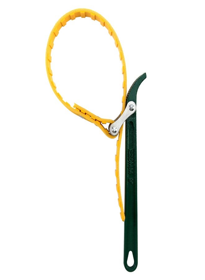 كيو دبليو او ار كي مفتاح ربط حزام QWORK مقاس 9 بوصات، مفتاح ربط متعدد الأغراض قابل للتعديل لفتح حزام فلتر الزيت بسعة 19 11/16 بوصة وحزام قابل للتعديل - Image 4