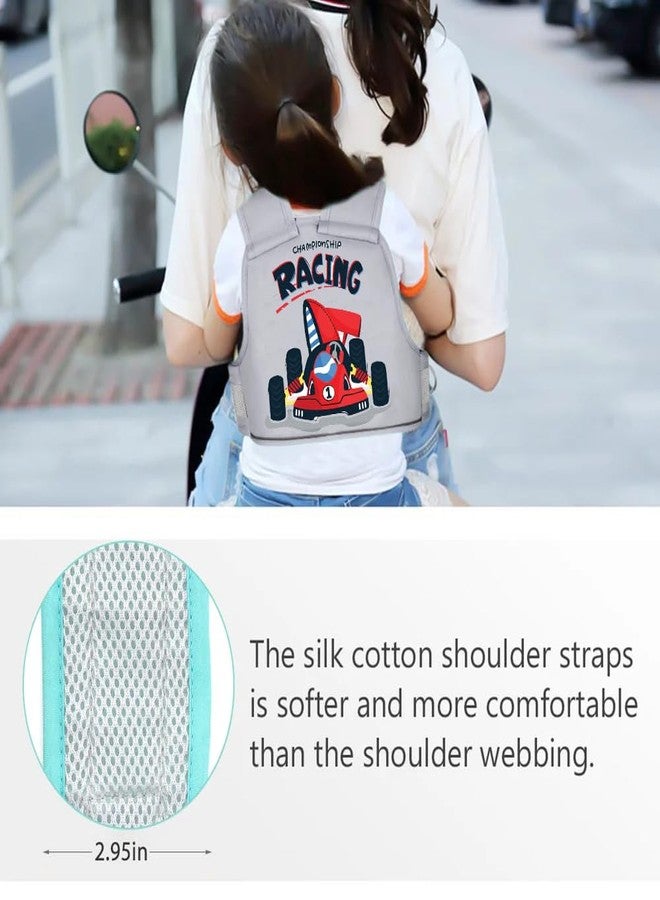 NEW COMERS® Kids Safety Belt for Two Wheeler, Portable Seat Belt for Bike/Motorcycle/Scooty/Scooter Adventures Ride Harness, Adjustable Safety Harness Strap Belt for Baby Boys Girls (2-12Years)-452 - Image 2