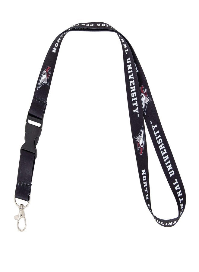 Desert Cactus North Carolina Central University Lanyard NCCU Eagles Car Keys ID Badge Holder Keychain Detachable Breakaway Snap Buckle (Black) - Image 1