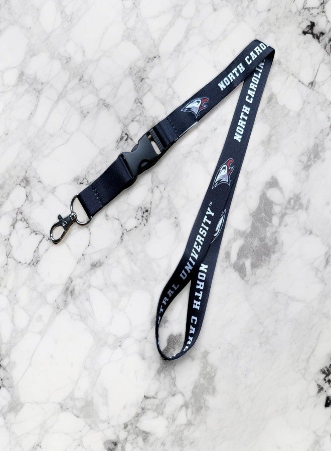 Desert Cactus North Carolina Central University Lanyard NCCU Eagles Car Keys ID Badge Holder Keychain Detachable Breakaway Snap Buckle (Black) - Image 5