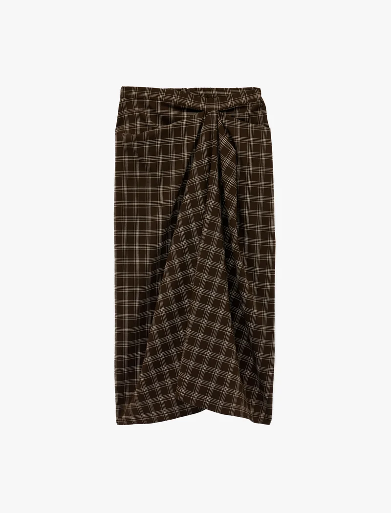 KOTON Asymmetric Midi Skirt