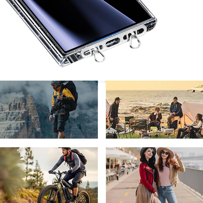 KASTWAVE All budget friendly options 2PCS Phone Tether Tab for iPhone, Metal Phone Lanyard Tabs with 2 Rings, Ultra Thin Anti-Drop Patch for Cell Phone Strap Holder, for Cell Phone Strap Assorted natural tone picks - Image 4