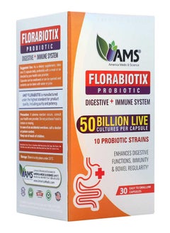 AMS Florabiotix Probiotic Digestive+Immune System Capsules 30's  - Image 5