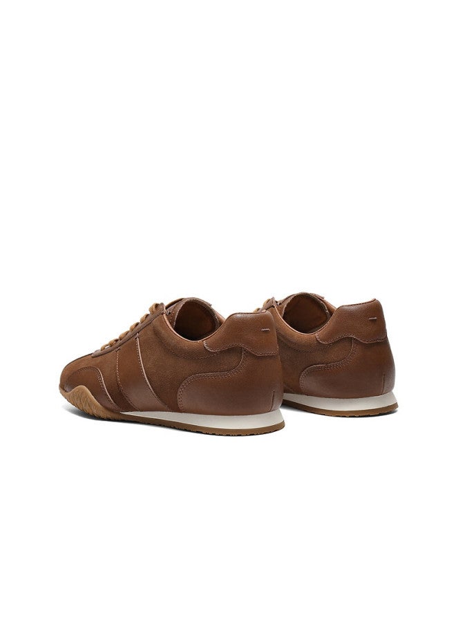 Belle Patchwork Derby Shoes Women Spring New Melard Retro Shoes Jd014am6 Brown Size 38 - Image 3