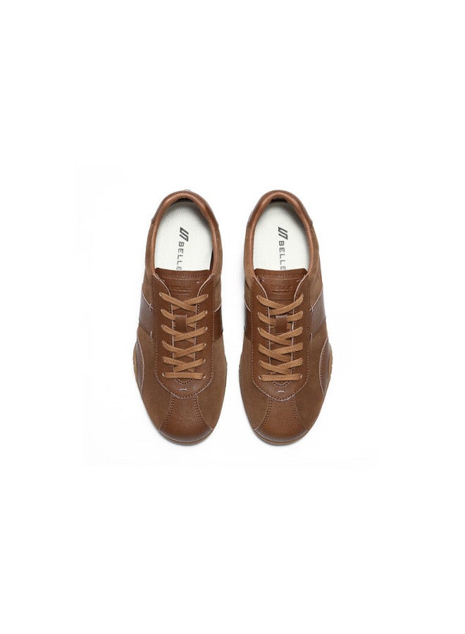 Belle Patchwork Derby Shoes Women Spring New Melard Retro Shoes Jd014am6 Brown Size 38 - Image 2
