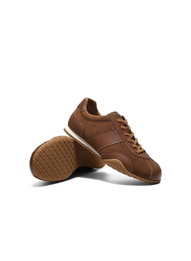 Belle Patchwork Derby Shoes Women Spring New Melard Retro Shoes Jd014am6 Brown Size 38 - Image 5