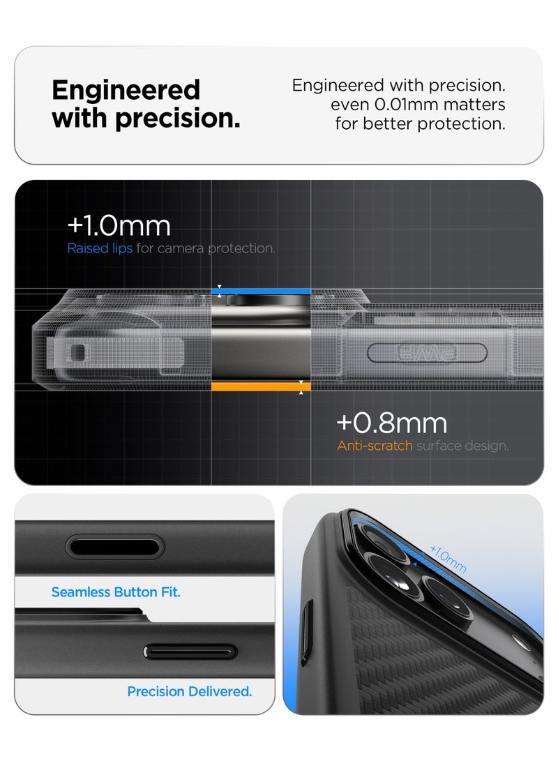 Spigen Enzo Aramid T MagFit iPhone 17 Pro MAX Case with [Camera Control Button Cover] Aramid Fiber [MagSafe] - Black | Black - Image 5