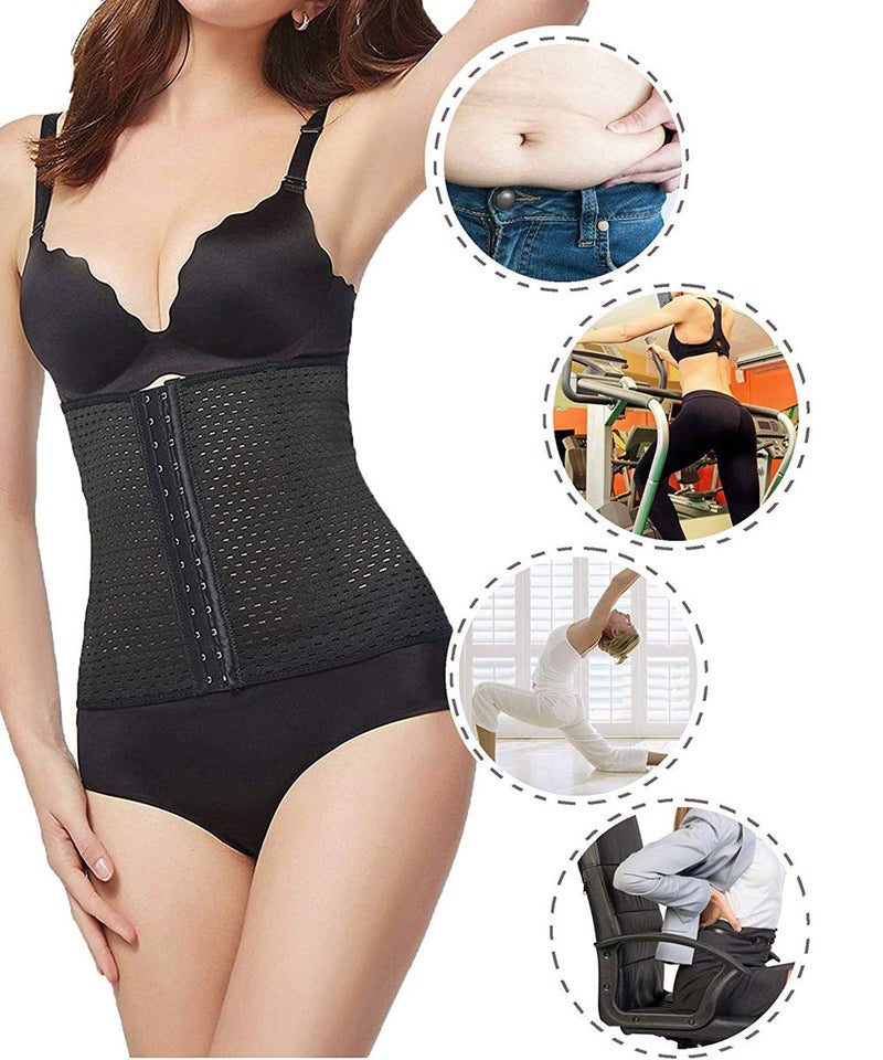 FUT Waist Trainer for Women, Waist Cincher Corset Shapewear Tummy Control Body Shaper with Steel Bones - Image 2