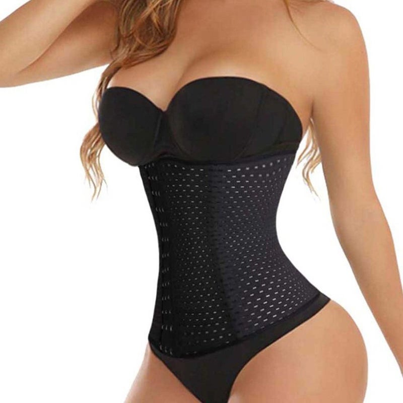 FUT Waist Trainer for Women, Waist Cincher Corset Shapewear Tummy Control Body Shaper with Steel Bones - Image 1
