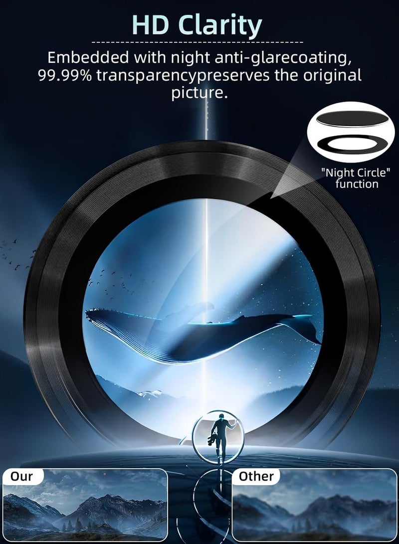 Wtech Premium Camera Lens Tempered Glass Protector Sheild For Samsung Galaxy Z Flip6 5G 2024 Black - Image 5