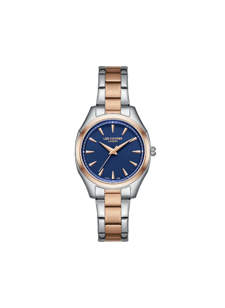 لي كوبر Lee Cooper LC08006.390 Women's Analog Display Watch & Metal Strap Silver