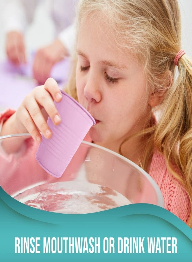 Pruvade Disposable Cups | 500 Pack | 5 oz Plastic Cups, Small Bathroom Cups, Assorted Colors, Perfect for Kids - Image 2