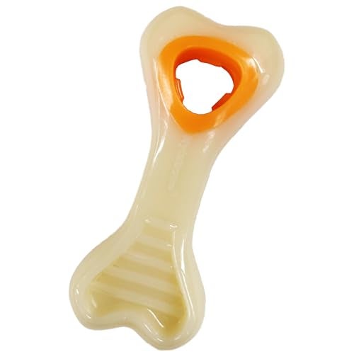 Nylabone Knuckle Bone PopIn Treat Toy Power Chew Toy for Dogs Interactive Treat Dispensing Enrichment Toys for Dogs Long Lasting Chicken Flavor XSmall Dogs Up to 15 lbs - Image 1
