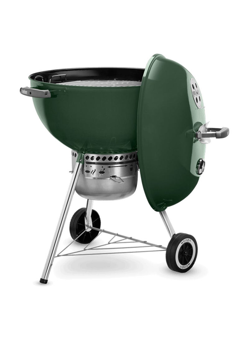 Weber Weber 22 inch Original Kettle Premium Charcoal Grill Green  - Image 4
