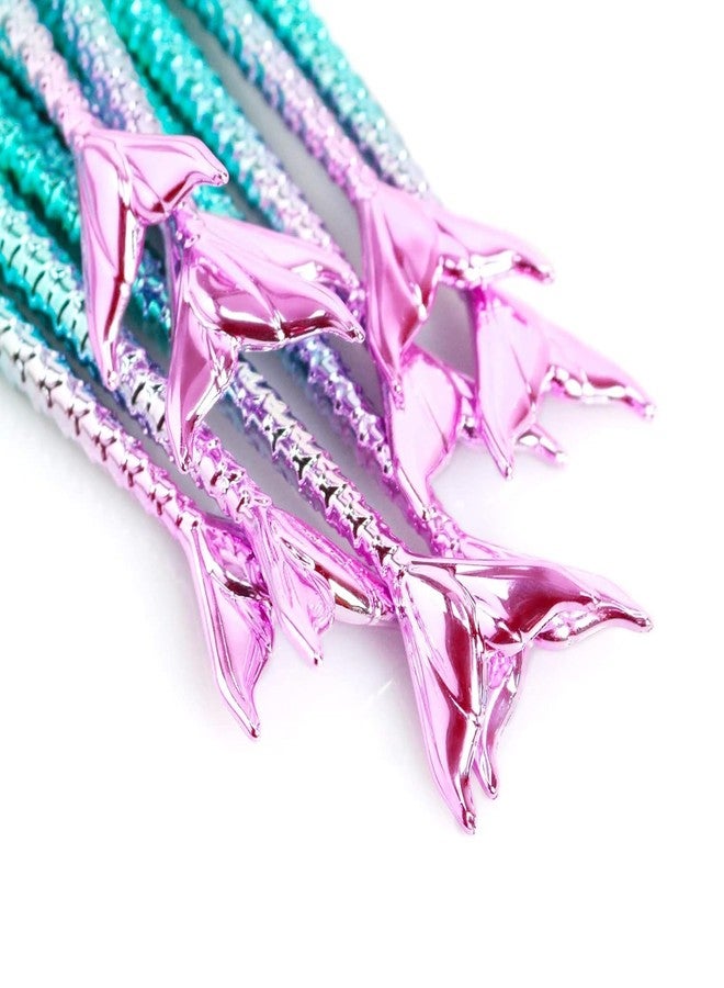 BeFunky 11PCS Makeup Brushes Set with Colorful Fish Tail Handle, Foundation Eyebrow Eyeliner Blush Cosmetic Concealer Brushes Gift for Girls Kids Women Cute Make Up Tool Set - Image 5