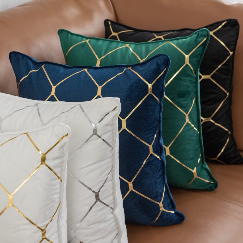 WACOMECO Silver Throw Pillow Covers, Pack of 2 Soft Velvet Decorative Cushion Covers for Couch Sofa Home Decoration, White, 18x18 Inch - Image 5