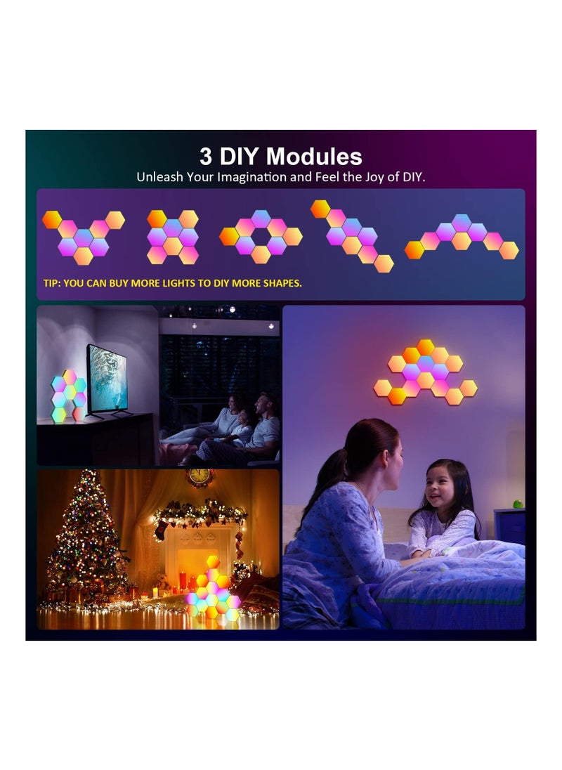 Led Light RGB LED Lights – 6-Pack Smart Hexagon LED Wall Lights with App & Remote Control, Music Sync LED Light Panels for Home, Living Room, Bedroom, Gaming Room & Décor - pzsku/Z70721BE33E07E1F133E4Z/45/_/1697039419/b85bb8be-de34-4955-a102-45a94e48f497