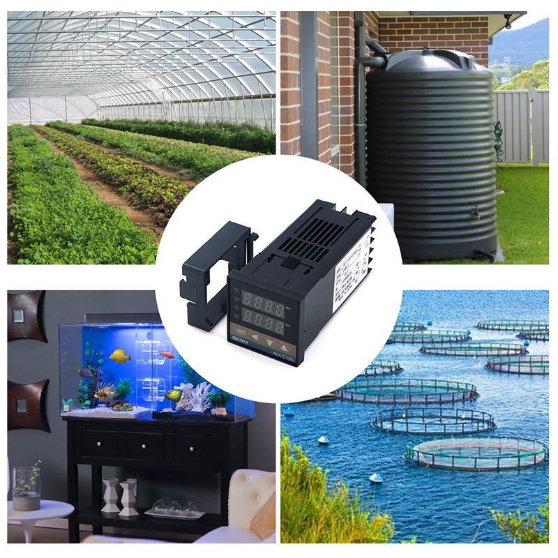 مُتحكم حرارة رقمي بالمعرف REX-C100FK02-M*AN 0 إلى 400 درجة مئوية من النوع K مخرج ريلاي (CK طويل 100-240 فولت) - Image 4