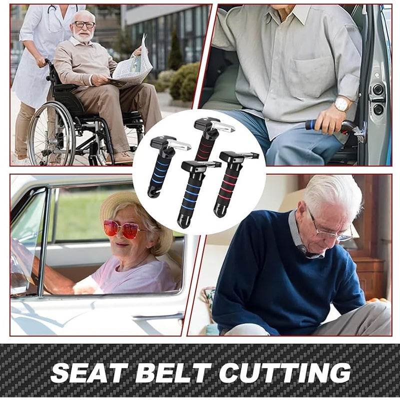 Fauppt Car Handle Cane Car Door Handle for Elderly,2024 Upgraded Multifunctional Car Handle Assist Support Handle, Handle Car Door Assist Handle for Seniors and Handicapped (Blue) - Image 2