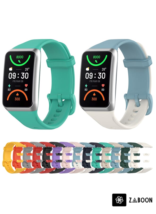 Zaboon Watch Band For OPPO Band 2 Solid Color Soft Silicone - Image 3