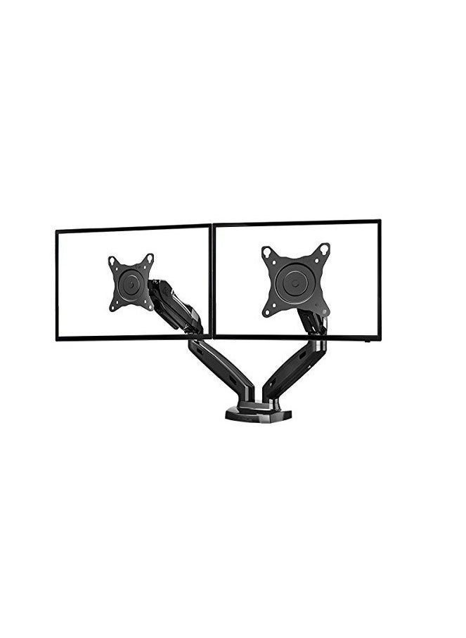 NB NORTH BAYOU - NB North Bayou Dual Monitor Desk Mount Stand – Gas Spring Arm for 17''–27'' Screens – Full Motion Swivel Tilt Rotate – Load Capacity 4.4–19.8lbs Each – Space-Saving Computer Monitor Arm – VESA 75/100 Compatible, F160 - Image 1