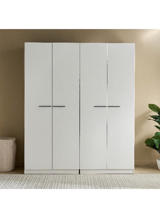 Home Box خزانة ريفا بأربعة أبواب باللون الأبيض - Image 2