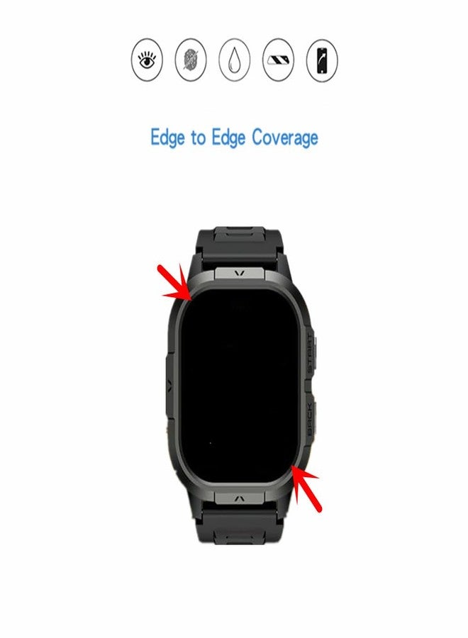 MIHENCE Screen Protector Compatible for Onaneag 2.06'' Smart Watch, PET HD Protective Film for P110 2.06'' Smartwatch (6 PCS) - Image 3