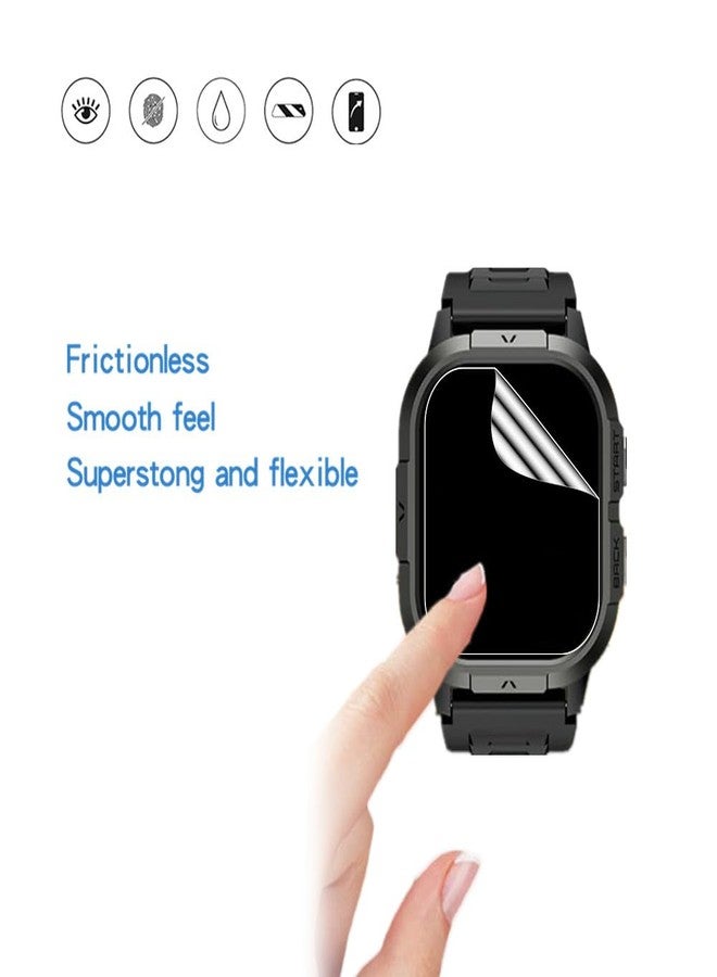 MIHENCE Screen Protector Compatible for Onaneag 2.06'' Smart Watch, PET HD Protective Film for P110 2.06'' Smartwatch (6 PCS) - Image 4