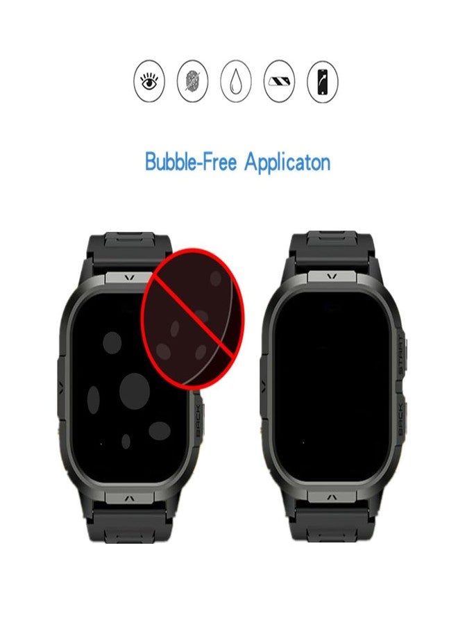MIHENCE Screen Protector Compatible for Onaneag 2.06'' Smart Watch, PET HD Protective Film for P110 2.06'' Smartwatch (6 PCS) - Image 2