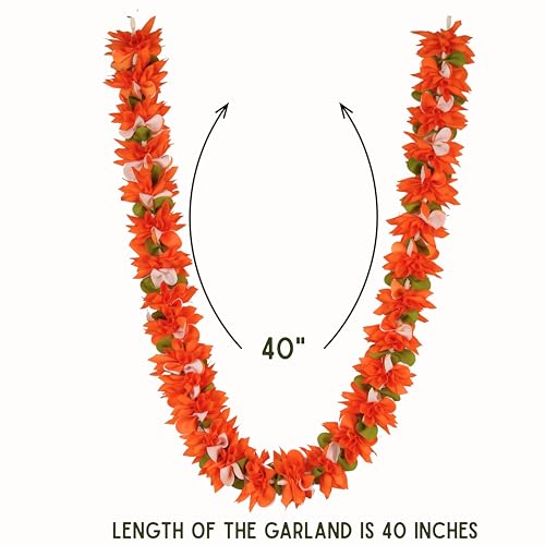 Daedal Crafters Artificial Chintamani Flower Garland for Pooja Mandir, Mala for Photo Frame, Decorative Haar Mala for God Idols, Photo Frames of Ancestors, Pitra & Pooja Room Décor (40 inch) - Image 5