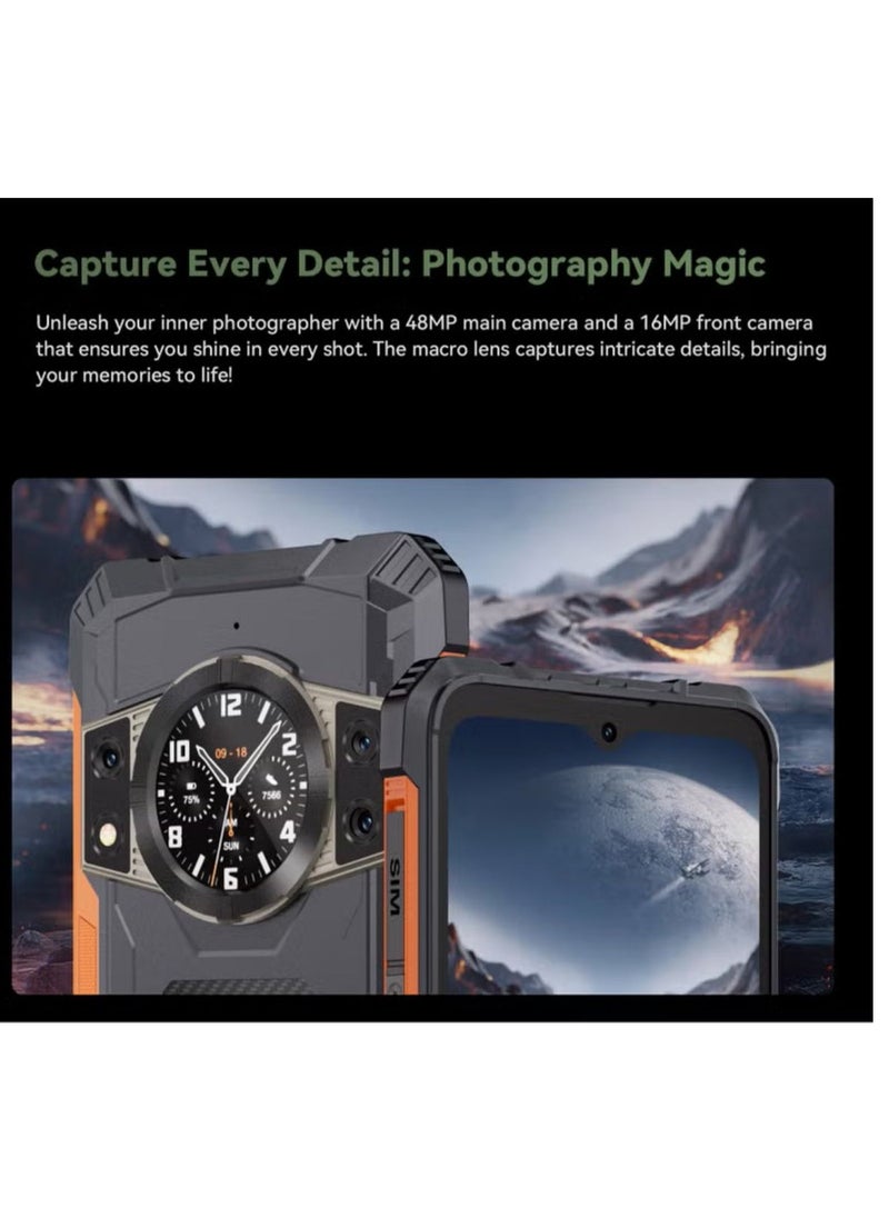 Cubot - KingKong ACE 2 Built Tough, Ready to Rough 6.56" 2K Display Up to 16GB RAM + 128 ROM 5100mAh battery 48MP Camera Triple Rear Cameras Waterproof NFC Dual Flashlight Finger-scanner - Image 1