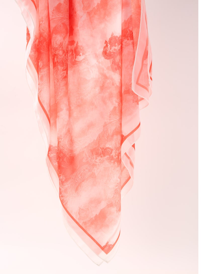 ShineShe Fashionable Chiffon Floral Print Long Scarf Headscarf - Image 2