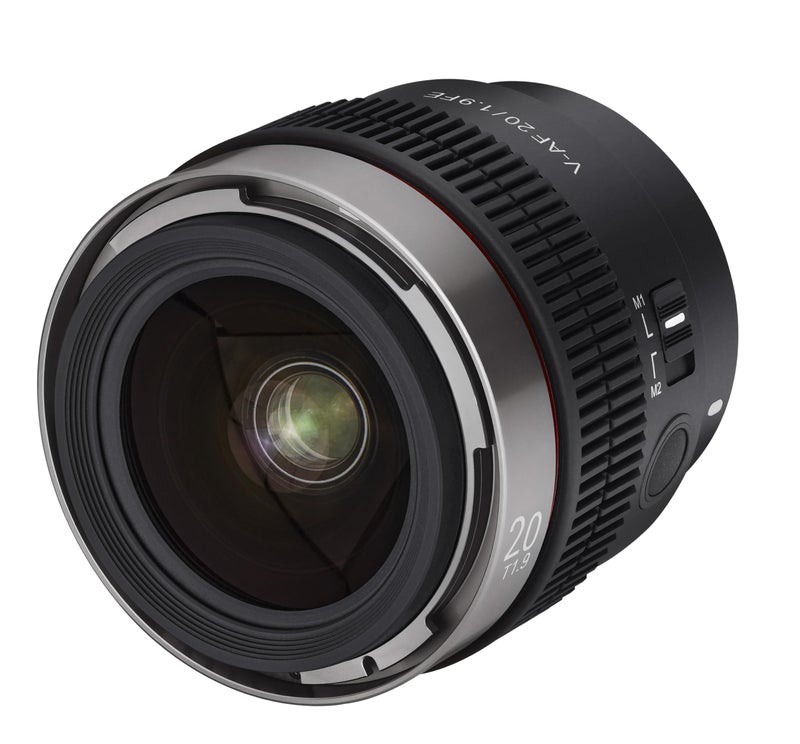 Samyang V-AF 20mm T1.9 Cine AF Wide Angle Lens for Sony E, Black - Image 1