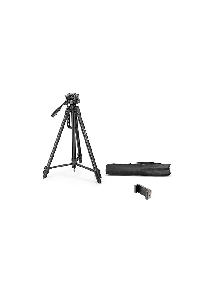 DIGITEK® DTR 550 LW (67 Inch) Tripod For DSLR, Camera |Operating Height: 5.57 Feet | Maximum Load Capacity up to 4.5kg | Portable Lightweight Aluminum Tripod with 360 Degree Ball Head - Image 1