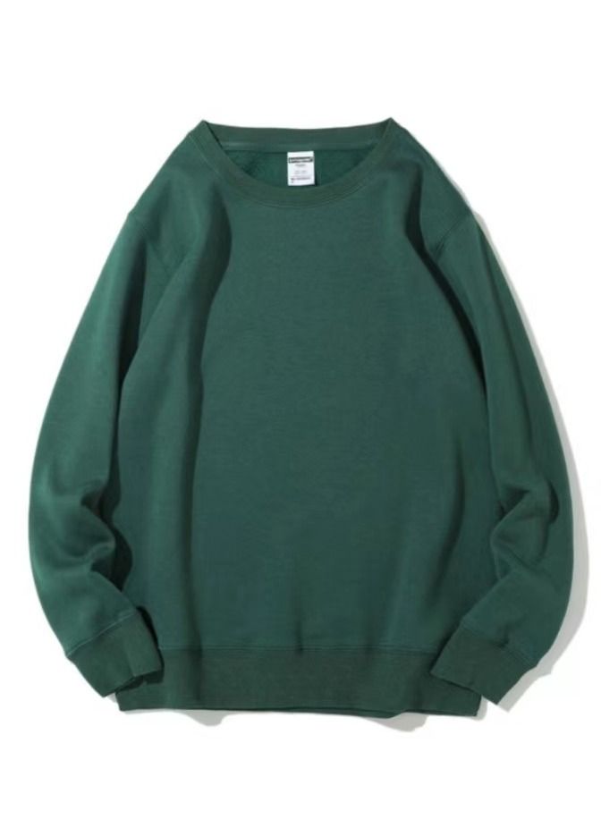 Simple Solid Color Round Neck Hoodie