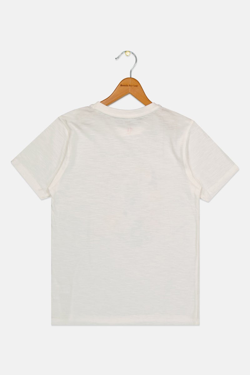 Hamleys تي شيرت قصير الأكمام بطباعة جرافيك للأطفال الأولاد، أبيض - Image 3