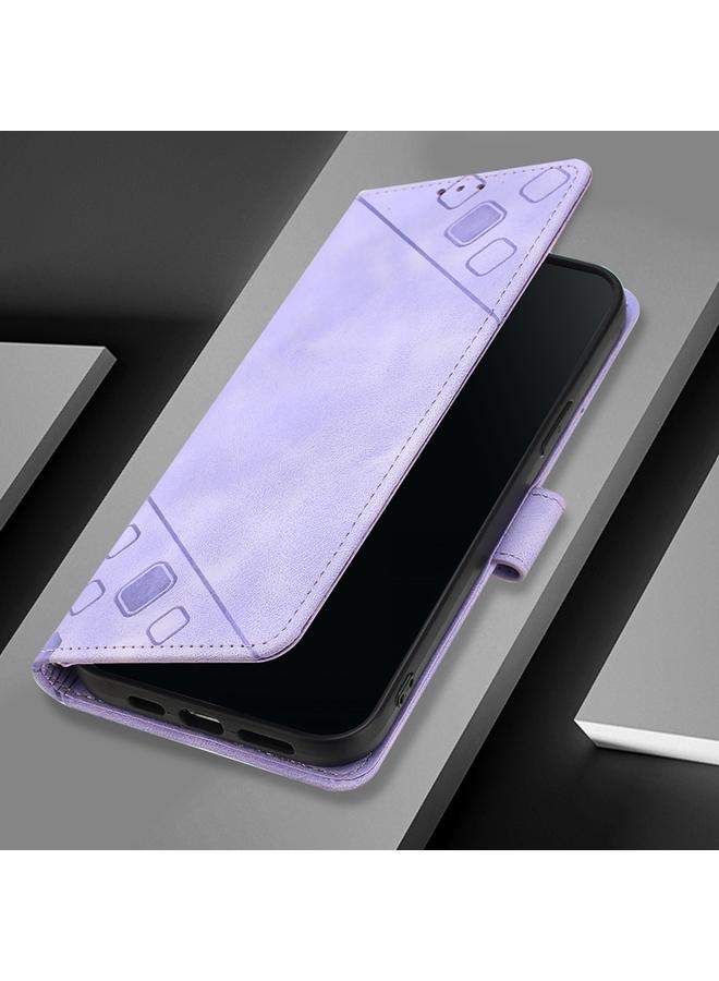 S-TOP Case For Huawei Nova 8i Skin Feel Embossed Leather Phone Case - Image 3