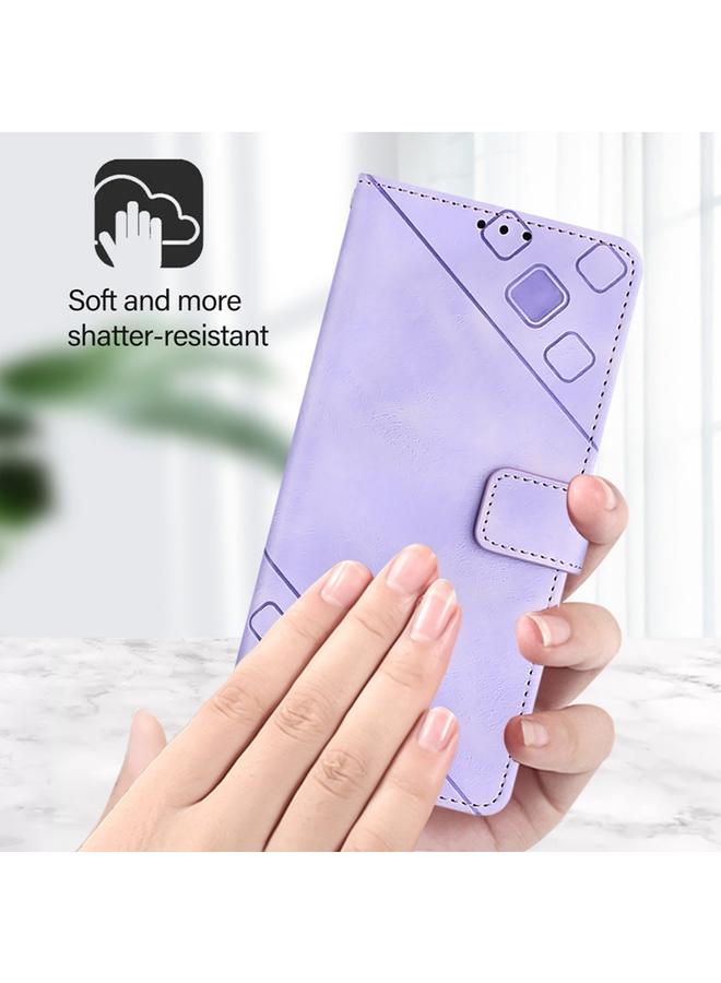 S-TOP Case For Huawei Nova 8i Skin Feel Embossed Leather Phone Case - Image 4