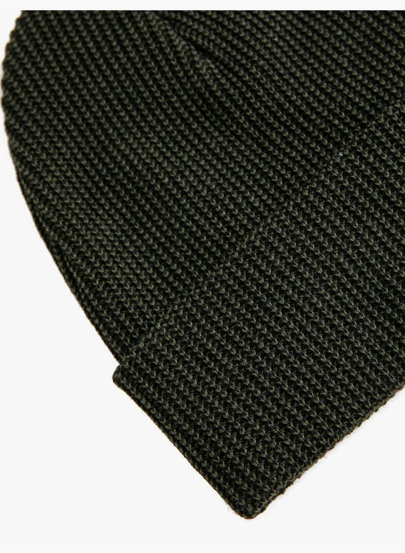 KOTON Ribbed Knitted Beanie