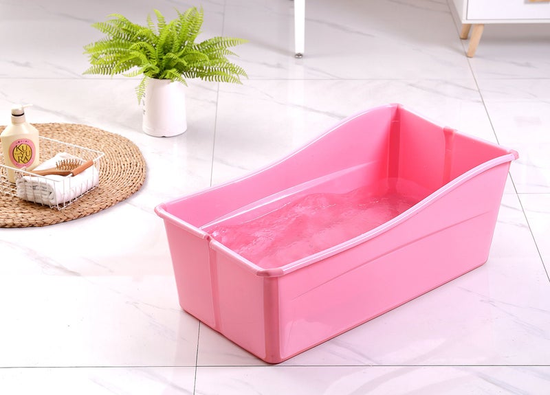 Ganen Baby Bath Tub Portable (Pink) - Image 1