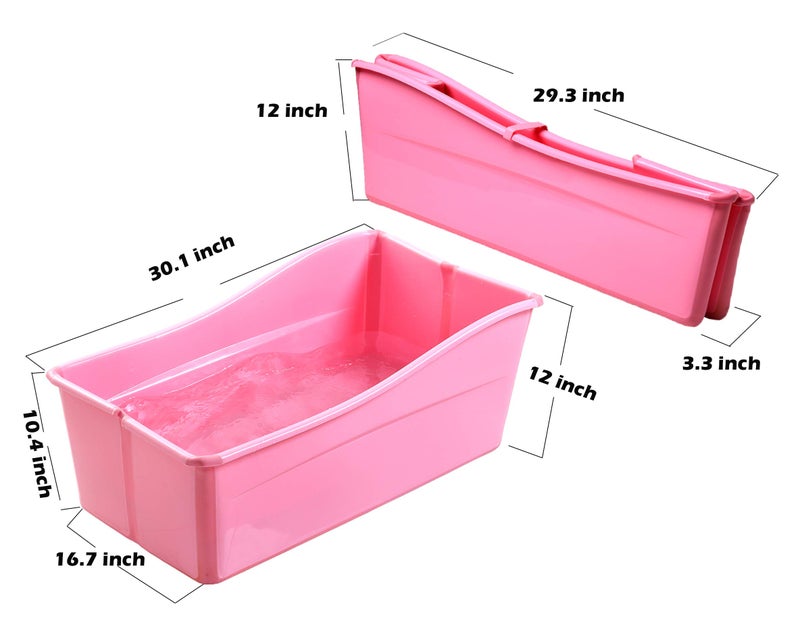 Ganen Baby Bath Tub Portable (Pink) - Image 5