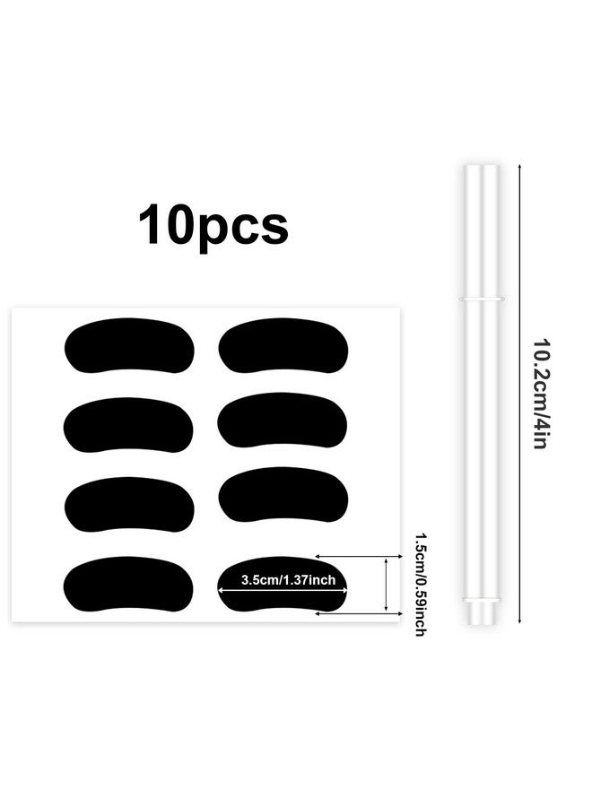 KINBOM 40 Pairs Sports Eye Black Stickers Eye Black Under Eye Black Stickers For Adults Kids With 1 White Pencil For Baseball Softball Football Themed Party Supplies - Image 3