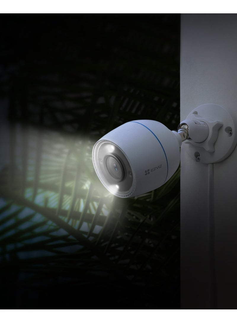 إيزفيز كاميرا أمان ملونة C3TN، كاميرا خارجية، كاميرا WiFi بدقة FHD 1080p مع التقاط الصوت، رؤية ليلية ملونة، كشف الحركة، مقاومة للعوامل الجوية IP67، تدعم بطاقة MicroSD تصل إلى 256 جيجابايت - Image 2