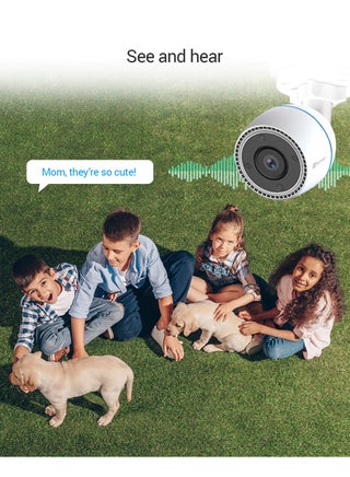 كاميرا أمان ملونة C3TN، كاميرا خارجية، كاميرا WiFi بدقة FHD 1080p مع التقاط الصوت، رؤية ليلية ملونة، كشف الحركة، مقاومة للعوامل الجوية IP67، تدعم بطاقة MicroSD تصل إلى 256 جيجابايت - view 4
