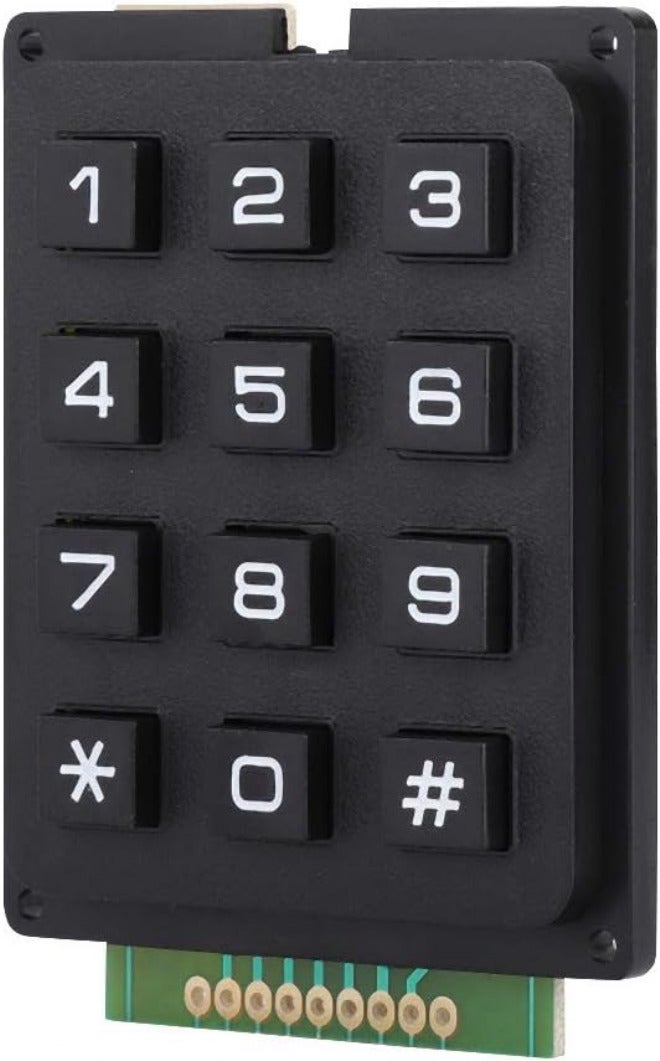 لوحة مفاتيح 3x4 وحدة لوحة مفاتيح 3x3 3x4 12 مفتاحًا رقميًا 4x3 مع دائرة معدنية 12 مفتاحًا - Image 5