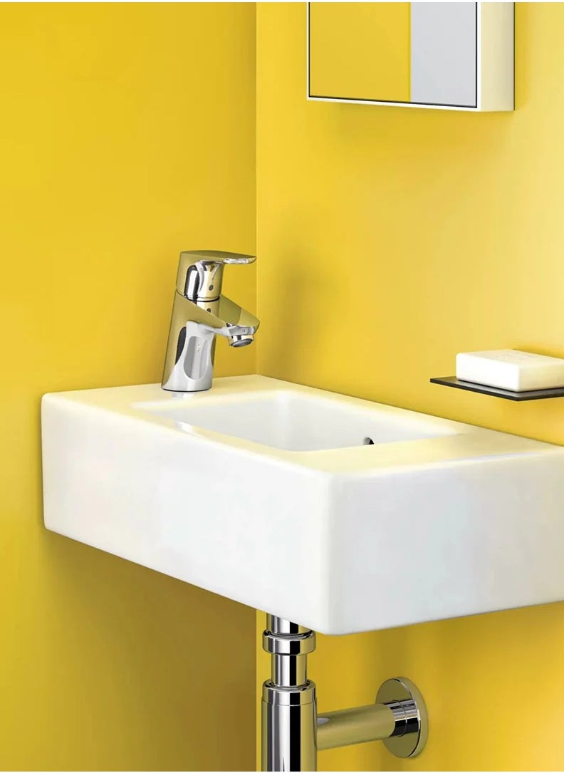 Hans Grohe Focus Basin Mixer 31730006, Ceramic Core On Floor And Overflow, Chrome Color From Hans Grohe  - Image 2