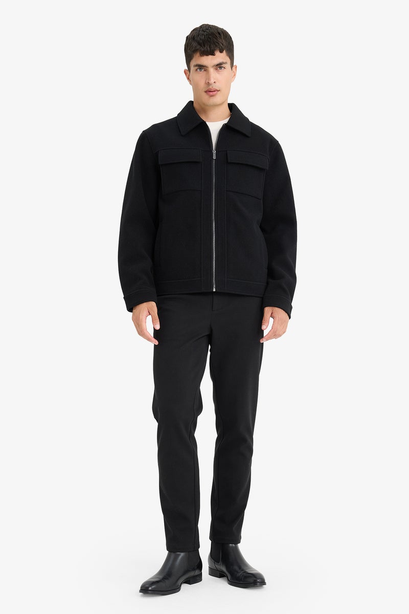 DeFacto Black Man Slim Fit Puffer Jacket Casual - Image 2