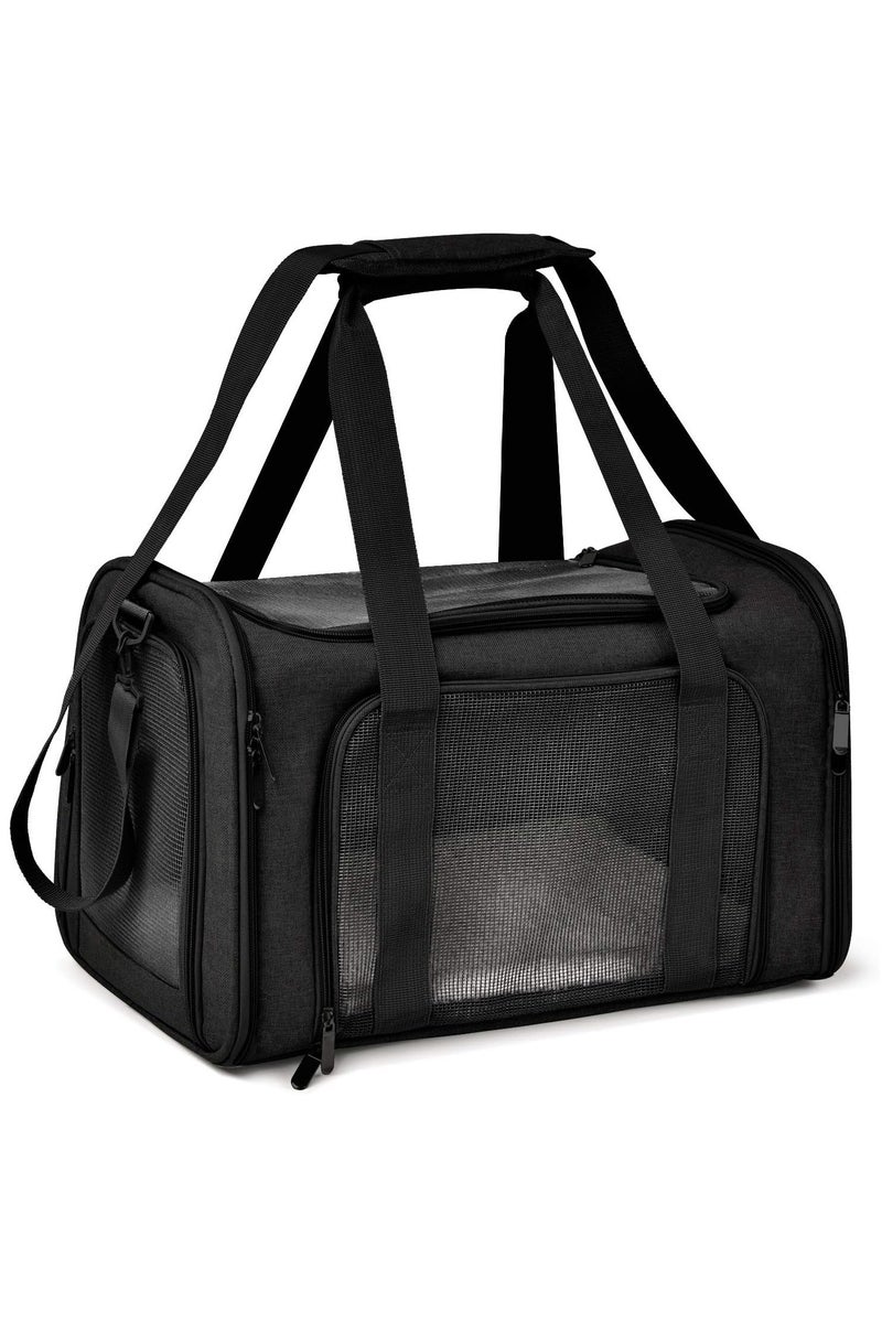 HW Cat Carriers Dog Carrier Pet for Small Medium Cats Dogs Puppies up to 15 Lbs, TSA Airline Approved Soft Sided, Collapsible Travel Puppy - Image 1