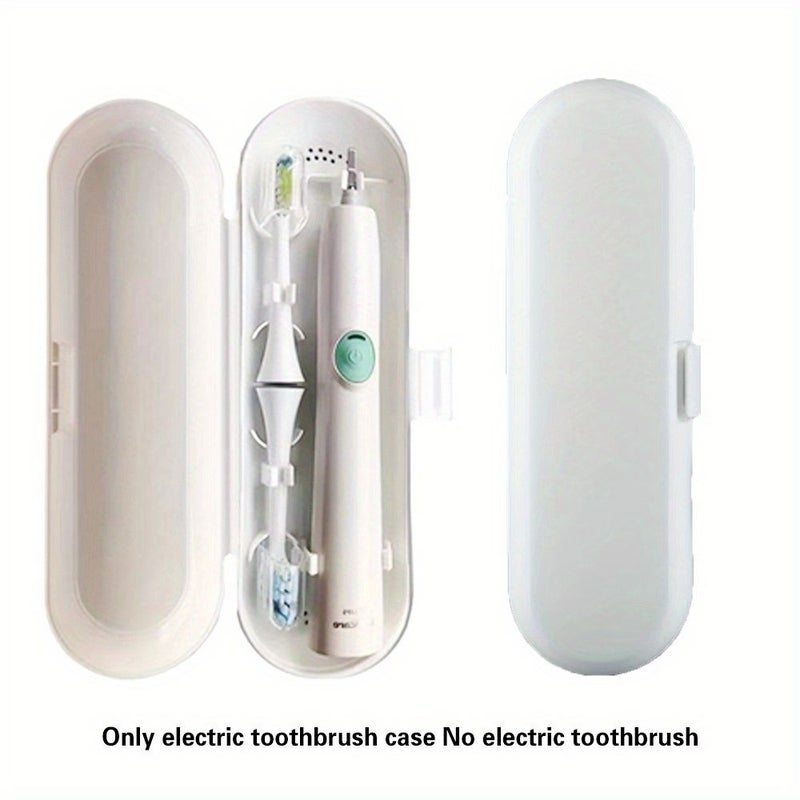 White Toothbrush Case Holder With Initials A Z Dustproof Travel Home Compact - Image 4