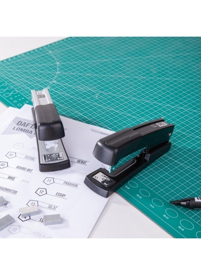 Deli E0416 Half Strip Stapler, 50-Sheet Capacity, 24/6, 26/6, 24/8 & 26/8, Black - Image 5